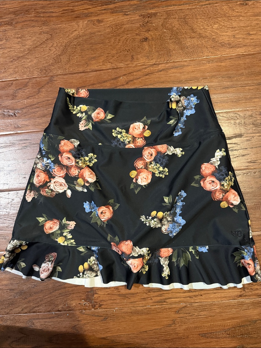 Albion Fit Bella Swim Skirt Rose Black